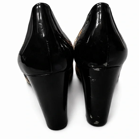 Me Too Leopard Print Heels Women’s Size 8M Chunky Block Heel Pumps - Picture 5 of 6